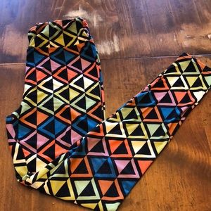 Geometric print leggings